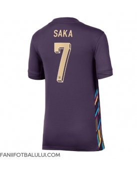 Anglia Bukayo Saka #7 Echipament de Fotbal Replică European 2024 Femei Deplasare